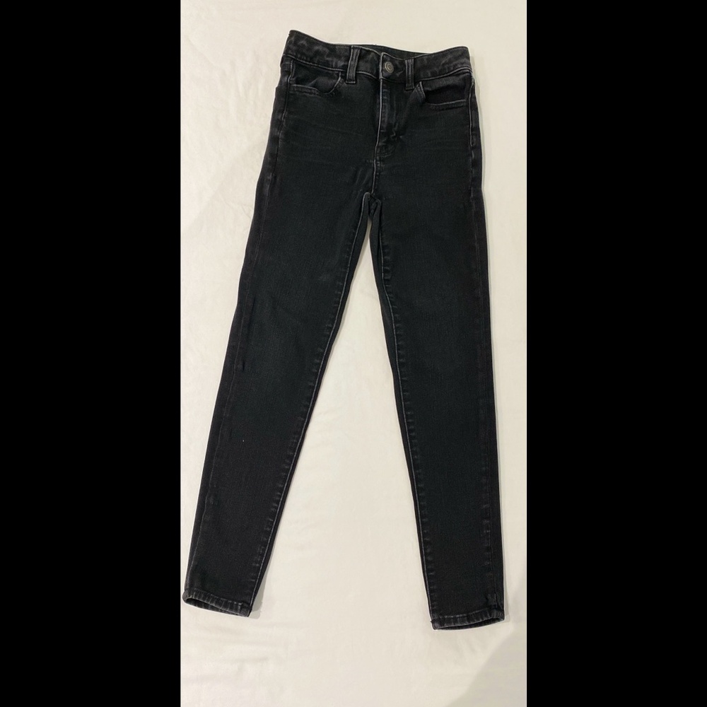 American Eagle Super High-Rise Jegging (black/dark grey)